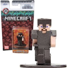 Figūriņa Minecraft metāla kolekcionerska Steve in Netherite armor Nano metalfigs 4 cm Jada cena un informācija | Datorspēļu suvenīri | 220.lv