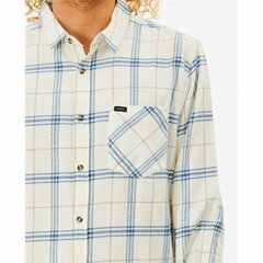 Vīriešu Krekls ar Garām Piedurknēm Rip Curl Checked in Flannel Franela Balts cena un informācija | Vīriešu krekli | 220.lv