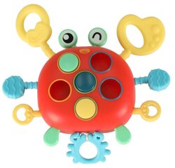 Сенсорная игрушка Baby Teether Crab цена и информация | Игрушки для малышей | 220.lv