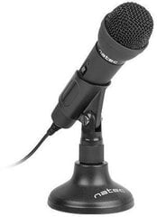 Natec NMI-0776 Adder Bl galda mikrofons, melns цена и информация | Микрофоны | 220.lv