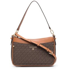 Michael Kors sieviešu brūna soma pār plecu MD top-zip crossbody cena un informācija | Sieviešu somas | 220.lv