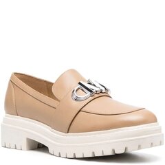 Michael Kors sieviešu brūni zempapēžu apavi Parker leather loafer цена и информация | Женские туфли | 220.lv