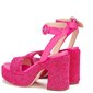 AGL sieviešu rozā augstpapēžu sandales SISTA ZERBY SANDALS cena un informācija | Sieviešu sandales | 220.lv