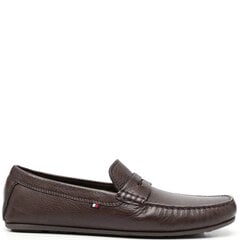 TOMMY HILFIGER vīriešu brūni mokasīni Casual driver mocasins цена и информация | Мужские ботинки | 220.lv