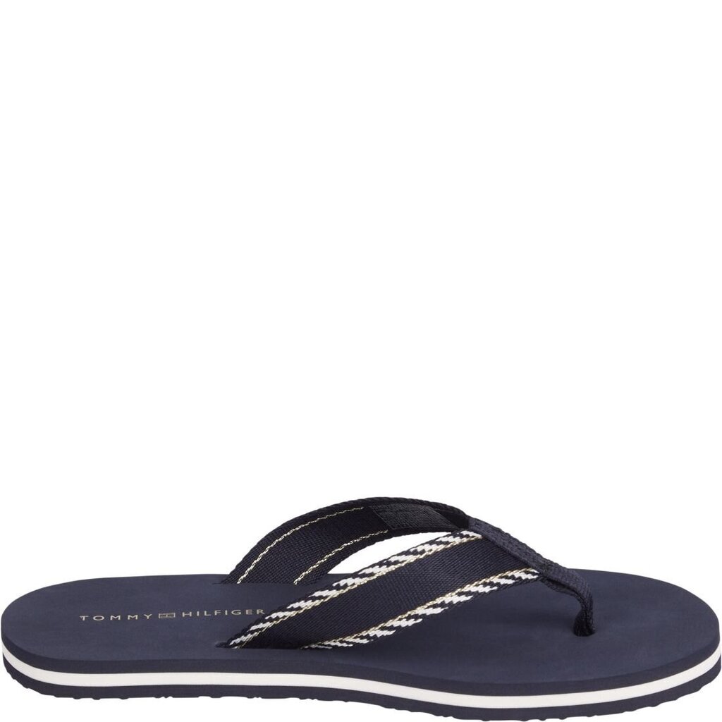 TOMMY HILFIGER sieviešu zilas čības Webbing sandal цена и информация | Iešļūcenes, čības sievietēm | 220.lv