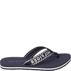 TOMMY HILFIGER sieviešu zilas čības Webbing sandal цена и информация | Шлепанцы, тапочки для женщин | 220.lv