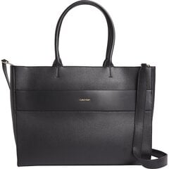 CALVIN KLEIN sieviešu melna soma pār plecu Daily dressed shopper bag цена и информация | Мужские сумки | 220.lv