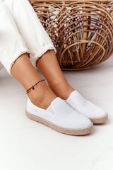 Espadrilas uz pītas zoles Big Star HDD274015 baltas цена и информация | Женские туфли | 220.lv