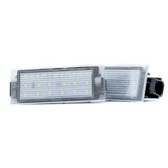 LED numura zīmes apgaismojums 6000K Renault Clio Kangoo Laguna Megane Twingo cena un informācija | Automašīnu spoguļi, restes, lukturi | 220.lv