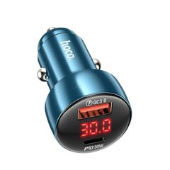 HOCO auto lādētājs USB QC 3.0 + Type C PD 48W Leader Z50 metāla pelēks цена и информация | Автомобильные электропринадлежности 12V | 220.lv