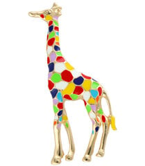 Krāšņa dekoratīva burvīga žirafu sakta krāsaina cena un informācija | Piespraudes, brošas | 220.lv