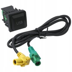 Kabeļa Adapteris Jack Port Usb Port Aux Volkswagen Vw Transporter T5 Caddy Golf V Vi Passat B6 B7sharan Tiguan Touran, ME Premium cena un informācija | Auto piederumi | 220.lv