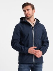 softshell jaka - tumši zila v5 om-janp-0137 124520-7 cena un informācija | Vīriešu virsjakas | 220.lv