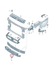 Амортизатор бампера VAG 8W6807550, 1 шт. цена и информация | Авто принадлежности | 220.lv