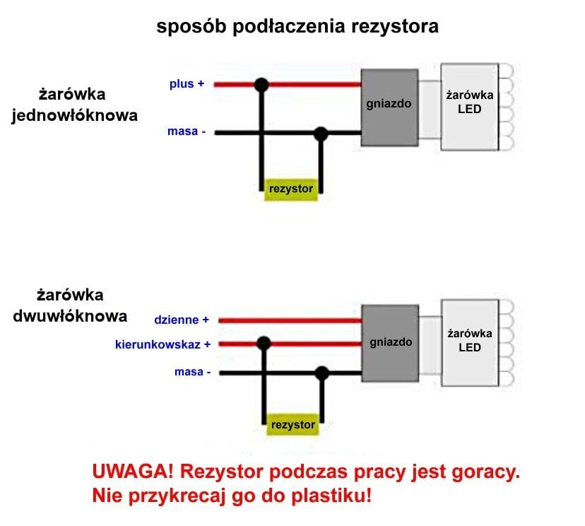 Rezistors - CAN kļūdu dekodētājs 5W 36 Ohm 12V pozīcija cena un informācija | Auto piederumi | 220.lv