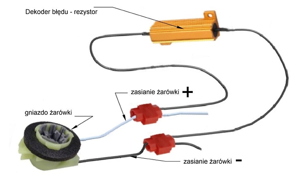 Rezistors - CAN kļūdu dekodētājs 100W 6 Ohm 12V cena un informācija | Auto piederumi | 220.lv