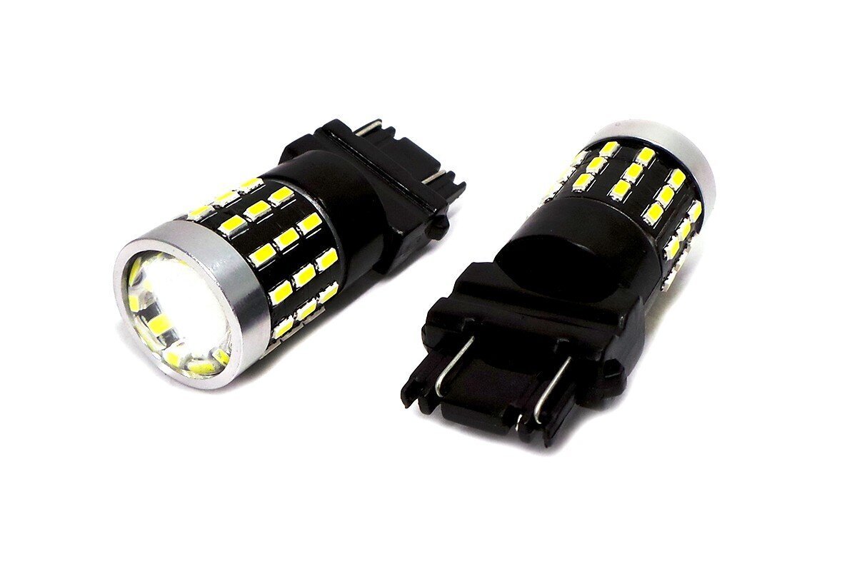 P27/7W LED 3157 12-24V CANBUS 1500lm balta spuldze ar lēcu cena un informācija | Auto spuldzes | 220.lv