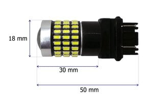 P27/7W LED 3157 12-24V CANBUS 2100lm balta spuldze ar lēcu cena un informācija | Auto spuldzes | 220.lv