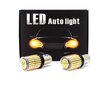 LED spuldzes 2x P21W, BA15S 12-24V CANBUS oranža PREMIUM cena un informācija | Auto spuldzes | 220.lv