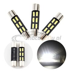 LED T6.3 12V 96lm CANBUS 28mm cena un informācija | Auto spuldzes | 220.lv