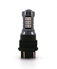 P27/7W LED spuldze 3157 12V CANBUS 1400lm sarkana cena un informācija | Auto spuldzes | 220.lv