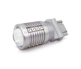 P27/7W LED spuldze 3157 12-24V CANBUS 2000lm sarkana cena un informācija | Auto spuldzes | 220.lv