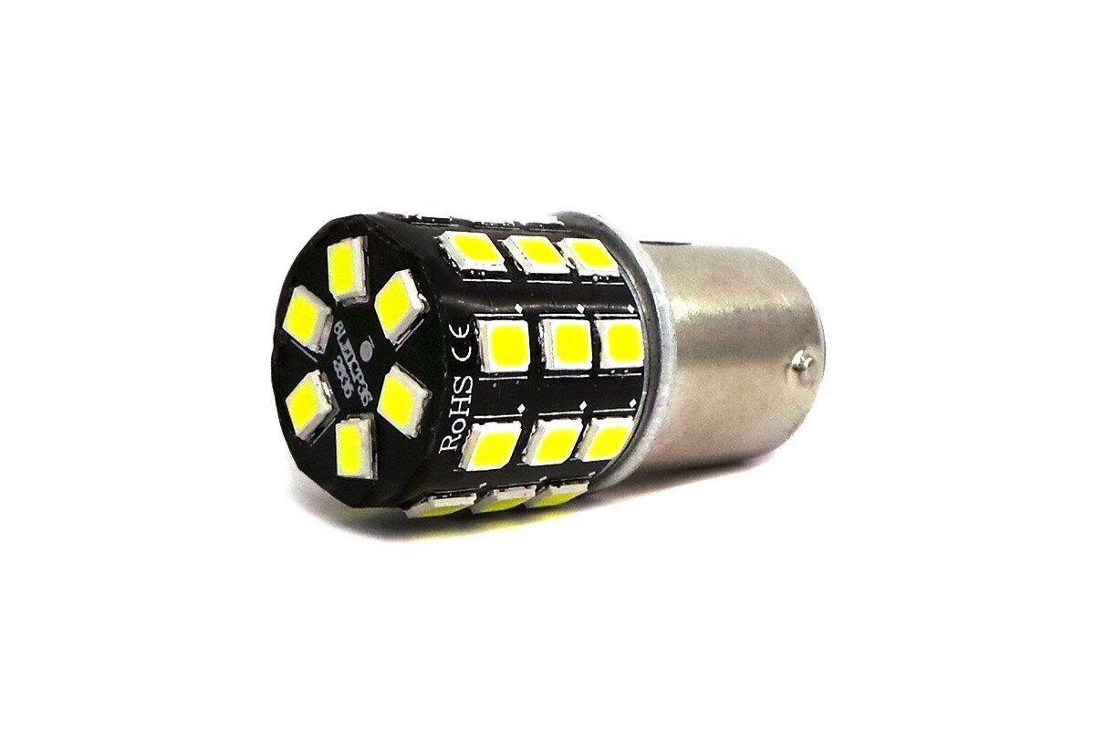 P21/5W LED BAY15D 12-24V 1100lm CANBUS balta spuldze цена и информация | Auto spuldzes | 220.lv