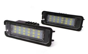 VW, Seat, Skoda, Porsche LED numura apgaismojums 2x650lm, komplekts 2gab cena un informācija | Auto piederumi | 220.lv