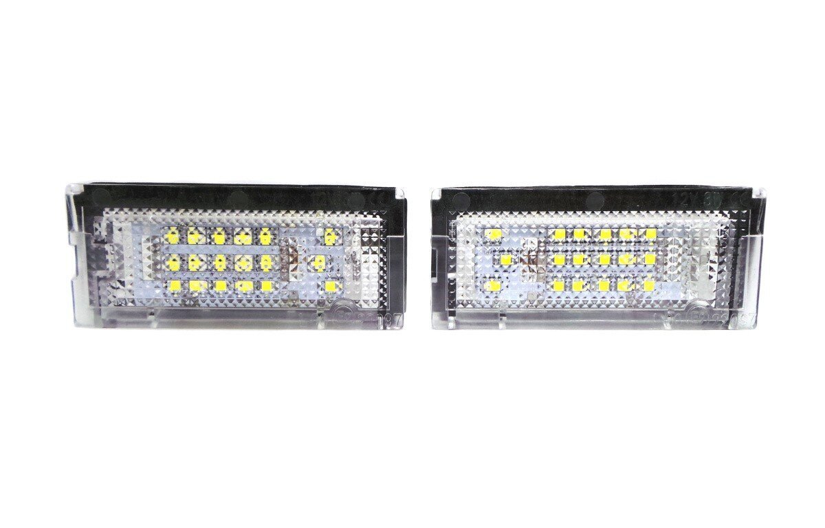 BMW E46 numura zīmes LED lampas 2x650lm, komplekts - 2 gab cena un informācija | Auto spuldzes | 220.lv