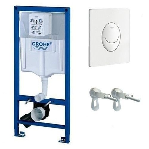 Grohe Rapid SL 3in1 WC rāmja komplekts ar stiprinājumiem un atbrīvošanas pogu, 38722001 cena un informācija | Tualetes podi | 220.lv