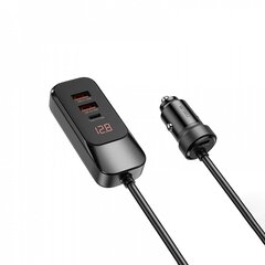 WiWU — pagarināts automašīnas lādētājs Wi-QC015 120 W PD+QC 2xUSB A + 2xUSB C цена и информация | Автомобильные электропринадлежности 12V | 220.lv