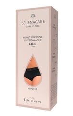 Selenacare, Hipster, Menstruālā apakšveļa, melnā S 1, gab. 315202 cena un informācija | Sieviešu biksītes | 220.lv