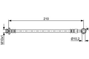 Bremžu šļūtene Bosch, 1 gab. cena un informācija | Auto piederumi | 220.lv