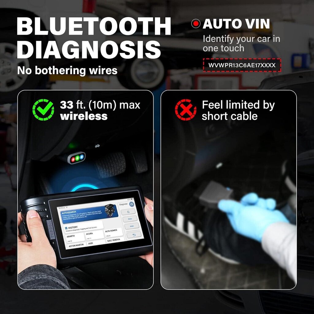 Diagnostikas ierīce Topdon AD800BT, 1 gab. cena un informācija | Auto piederumi | 220.lv