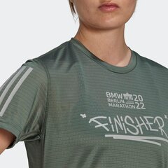 Женская футболка Adidas Green Ber22 FinisherW T-Shirt XS HT0518 XS цена и информация | Женские футболки | 220.lv