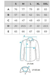 Krekls ar apdruku vīriešu Ombre OM-SHPS-0113 cena un informācija | Vīriešu krekli | 220.lv