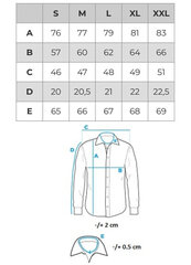 Рубашка с принтом мужчины Омбре OM-SHPS-0113 цена и информация | Мужские рубашки | 220.lv