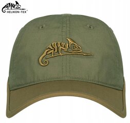 Universāla beisbola cepure HELIKON-TEX Logo Cap Olive Green/Adaptive Green cena un informācija | Vīriešu cepures, šalles, cimdi | 220.lv