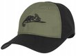 Universāla beisbola cepure HELIKON-TEX Logo Cap melna / olīvu zaļa cena un informācija | Vīriešu cepures, šalles, cimdi | 220.lv