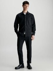 Krekls CALVIN KLEIN Wool Blend Overshirt Black K10K111731BEH 560077388 cena un informācija | Vīriešu krekli | 220.lv