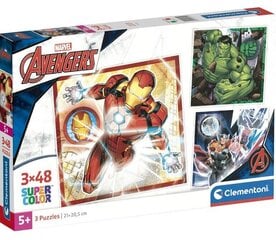 Puzle The Avengers SuperKolor Clementoni, 144 gab. cena un informācija | Puzles, 3D puzles | 220.lv