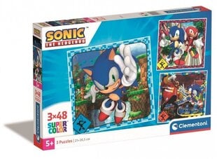 Puzle Sonic SuperKolor Clementoni, 144 gab. cena un informācija | Puzles, 3D puzles | 220.lv