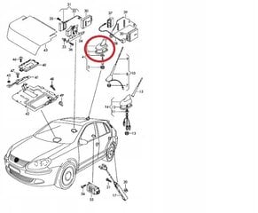 Auto Radio Antenas Blīve, ME Premium, Vw Golf 5 6 Plus Sharan New Beetle Caddy Passat B6 Scirocco Tiguan Touareg Touran, Audi A4 B6, Seat Alhambra, Gumijas, Melns cena un informācija | Radio antenas | 220.lv