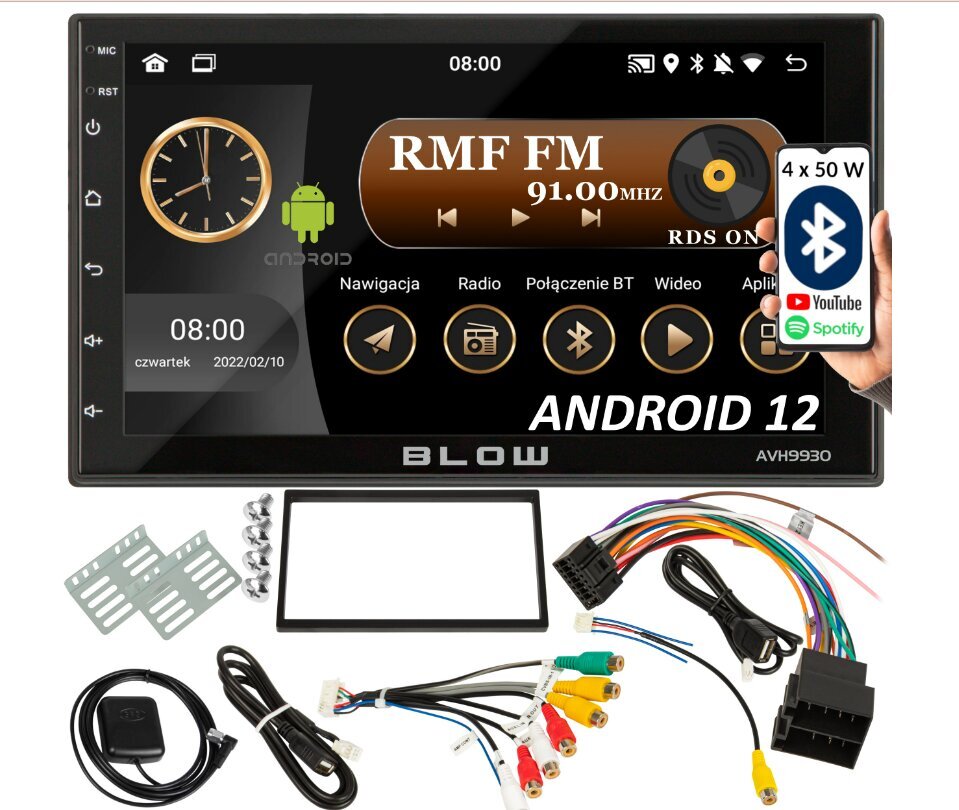 Blow AVH-9930 2DIN 7" 2-DIN autoradio cena un informācija | Auto magnetolas, multimedija | 220.lv