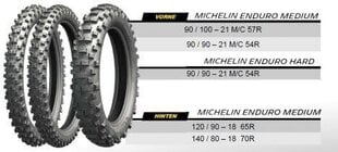 Motocikla riepu Michelin ENDURO MEDIUM 140/80-18 cena un informācija | Ziemas riepas | 220.lv