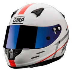 Ķivere OMP KJ8 EVO CMR Karting Balts (L Izmērs) cena un informācija | Moto ķiveres | 220.lv