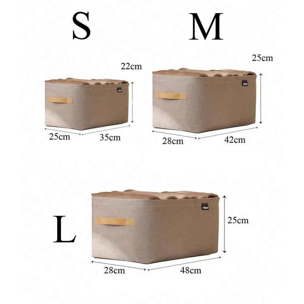 Uzglabāšanas kastes, apģērbu organizators Livman LSS-004, 3 gab. cena un informācija | Veļas grozi un mantu uzglabāšanas kastes | 220.lv