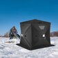 Ziemas makšķerēšanas telts Vevor, 185x185x168 cm, melna cena un informācija | Teltis | 220.lv