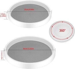 Lazy Susan garšvielu turētājs, 2 gab. cena un informācija | Garšvielu trauki, dzirnaviņas | 220.lv