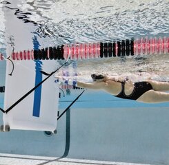 Celiņu starpsiena Finis Turnmaster Pro Swim Wall, balta cena un informācija | Citi peldēšanas piederumi | 220.lv